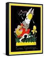 Easter Greetings - Child Life-John Gee-Framed Stretched Canvas