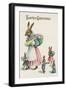 Easter Greetings Postcard with Rabbit Family-Paper Rodeo-Framed Giclee Print