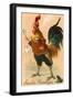 Easter Greetings, Rooster Smoking-null-Framed Art Print