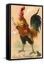 Easter Greetings, Rooster Smoking-null-Framed Stretched Canvas