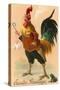 Easter Greetings, Rooster Smoking-null-Stretched Canvas