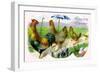 Easter Hens-null-Framed Premium Giclee Print