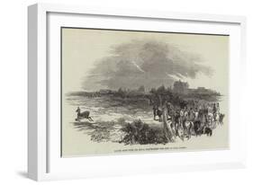 Easter Hunt with the Royal Stag Hounds, the Meet at Stoke Common-null-Framed Giclee Print