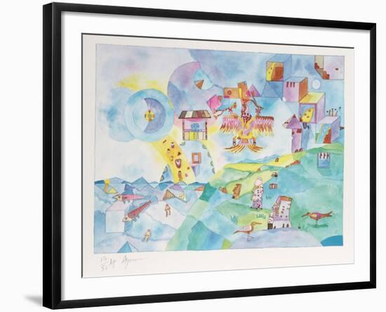 Easter Island I-Aymon de Roussy de Sales-Framed Limited Edition