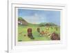 Easter Island II-Aymon de Roussy de Sales-Framed Collectable Print