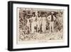 Easter Island Natives-null-Framed Giclee Print