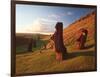 Easter Island Statues-David Nunuk-Framed Photographic Print