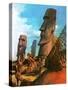 Easter Island-Andrew Howat-Stretched Canvas