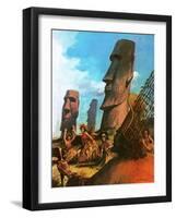 Easter Island-Andrew Howat-Framed Giclee Print