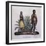 Easter Islanders, Engraving from Picturesque Voyage around World-Louis Choris-Framed Giclee Print