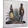 Easter Islanders, Engraving from Picturesque Voyage around World-Louis Choris-Mounted Giclee Print