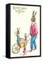 Easter Joys be Thine, Rabbit and Wheelbarrow-null-Framed Stretched Canvas