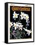 "Easter Lilies," Country Gentleman Cover, April 1, 1933-Nelson Grofe-Framed Stretched Canvas