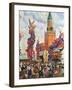 Easter Market at the Moscow Kremlin, 1917-B. M. Kustodiev-Framed Giclee Print