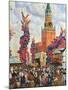 Easter Market at the Moscow Kremlin, 1917-B. M. Kustodiev-Mounted Giclee Print