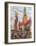 Easter Market at the Moscow Kremlin, 1917-B. M. Kustodiev-Framed Giclee Print