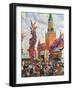 Easter Market at the Moscow Kremlin, 1917-B. M. Kustodiev-Framed Giclee Print