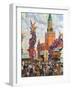 Easter Market at the Moscow Kremlin, 1917-B. M. Kustodiev-Framed Giclee Print