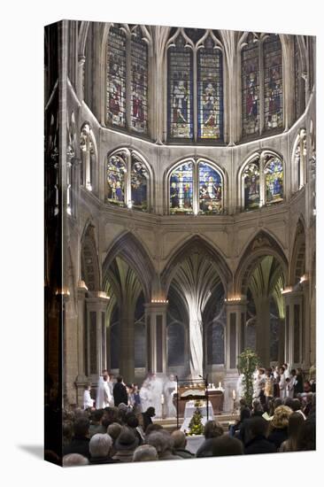 Easter mass in Church of Saint Severin, Paris, Ile de France, France-null-Stretched Canvas