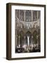 Easter mass in Church of Saint Severin, Paris, Ile de France, France-null-Framed Art Print