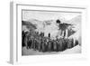 Easter Mass in the Dunes on the Beaches of Belgium by the North Sea, World War I, 1915-null-Framed Giclee Print