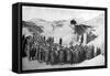 Easter Mass in the Dunes on the Beaches of Belgium by the North Sea, World War I, 1915-null-Framed Stretched Canvas