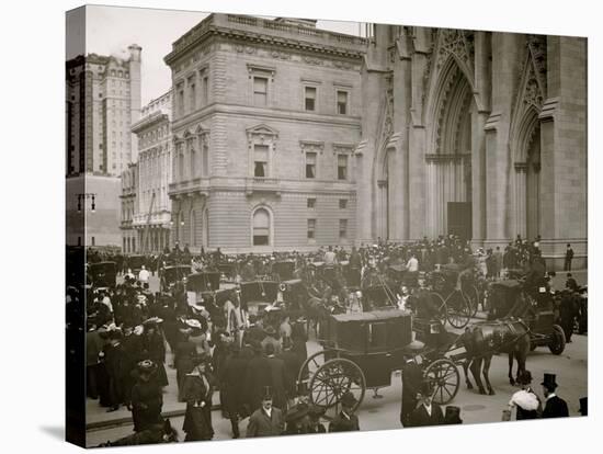 Easter Morning on Fifth Avenue, New York, N.Y.-null-Stretched Canvas