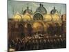 Easter Proceedings in San Marco-Gabriele Bella-Mounted Giclee Print