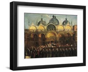 Easter Proceedings in San Marco-Gabriele Bella-Framed Giclee Print