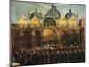 Easter Proceedings in San Marco-Gabriele Bella-Mounted Giclee Print