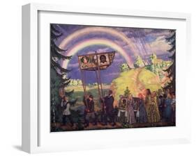 Easter Procession, 1915-Boris Michaylovich Kustodiev-Framed Giclee Print