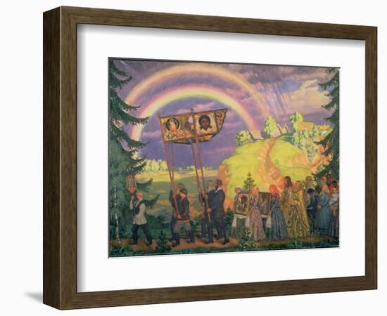 Easter Procession, 1915-Boris Kustodiyev-Framed Giclee Print