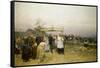 Easter Procession in Hungary-Lajos Deák-Ebner-Framed Stretched Canvas