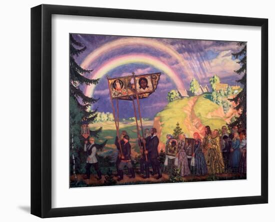 Easter Procession-Boris Kustodiyev-Framed Giclee Print