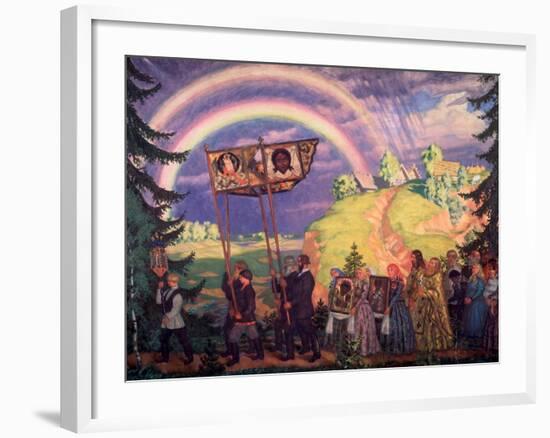 Easter Procession-Boris Kustodiyev-Framed Giclee Print