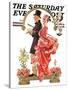 "Easter Promenade," Saturday Evening Post Cover, March 26, 1932-Joseph Christian Leyendecker-Stretched Canvas