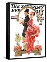 "Easter Promenade," Saturday Evening Post Cover, March 26, 1932-Joseph Christian Leyendecker-Framed Stretched Canvas