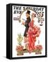 "Easter Promenade," Saturday Evening Post Cover, March 26, 1932-Joseph Christian Leyendecker-Framed Stretched Canvas