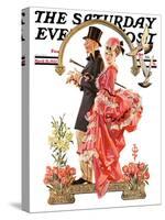 "Easter Promenade," Saturday Evening Post Cover, March 26, 1932-Joseph Christian Leyendecker-Stretched Canvas