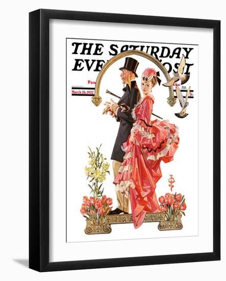 "Easter Promenade," Saturday Evening Post Cover, March 26, 1932-Joseph Christian Leyendecker-Framed Giclee Print