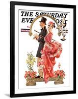 "Easter Promenade," Saturday Evening Post Cover, March 26, 1932-Joseph Christian Leyendecker-Framed Giclee Print