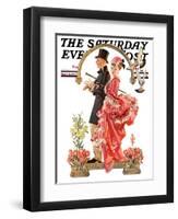 "Easter Promenade," Saturday Evening Post Cover, March 26, 1932-Joseph Christian Leyendecker-Framed Premium Giclee Print