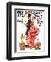 "Easter Promenade," Saturday Evening Post Cover, March 26, 1932-Joseph Christian Leyendecker-Framed Premium Giclee Print