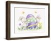 Easter Rabbits and Egg-MAKIKO-Framed Giclee Print