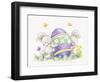 Easter Rabbits and Egg-MAKIKO-Framed Giclee Print