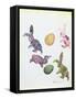 Easter Rabbits-George Adamson-Framed Stretched Canvas