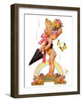 "Easter Rainbow,"April 16, 1938-Joseph Christian Leyendecker-Framed Giclee Print