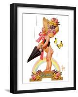 "Easter Rainbow,"April 16, 1938-Joseph Christian Leyendecker-Framed Giclee Print