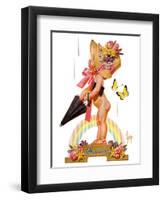 "Easter Rainbow,"April 16, 1938-Joseph Christian Leyendecker-Framed Giclee Print