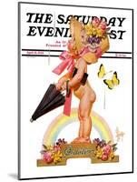 "Easter Rainbow," Saturday Evening Post Cover, April 16, 1938-Joseph Christian Leyendecker-Mounted Giclee Print